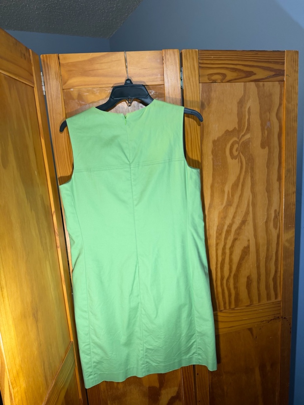 Ralph Lauren Sleeveless Lime Green Shift Dress | Size 10 - Picture 2 of 4
